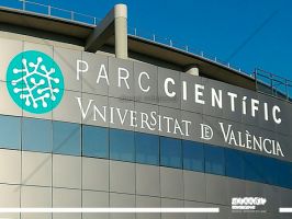 nueva rotulacion del Parc Cientific Universitad de Valencia